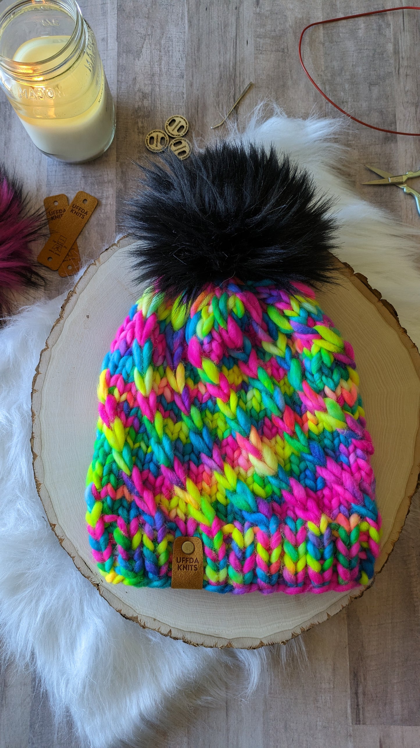 Double Rainbow Swirl Beanie