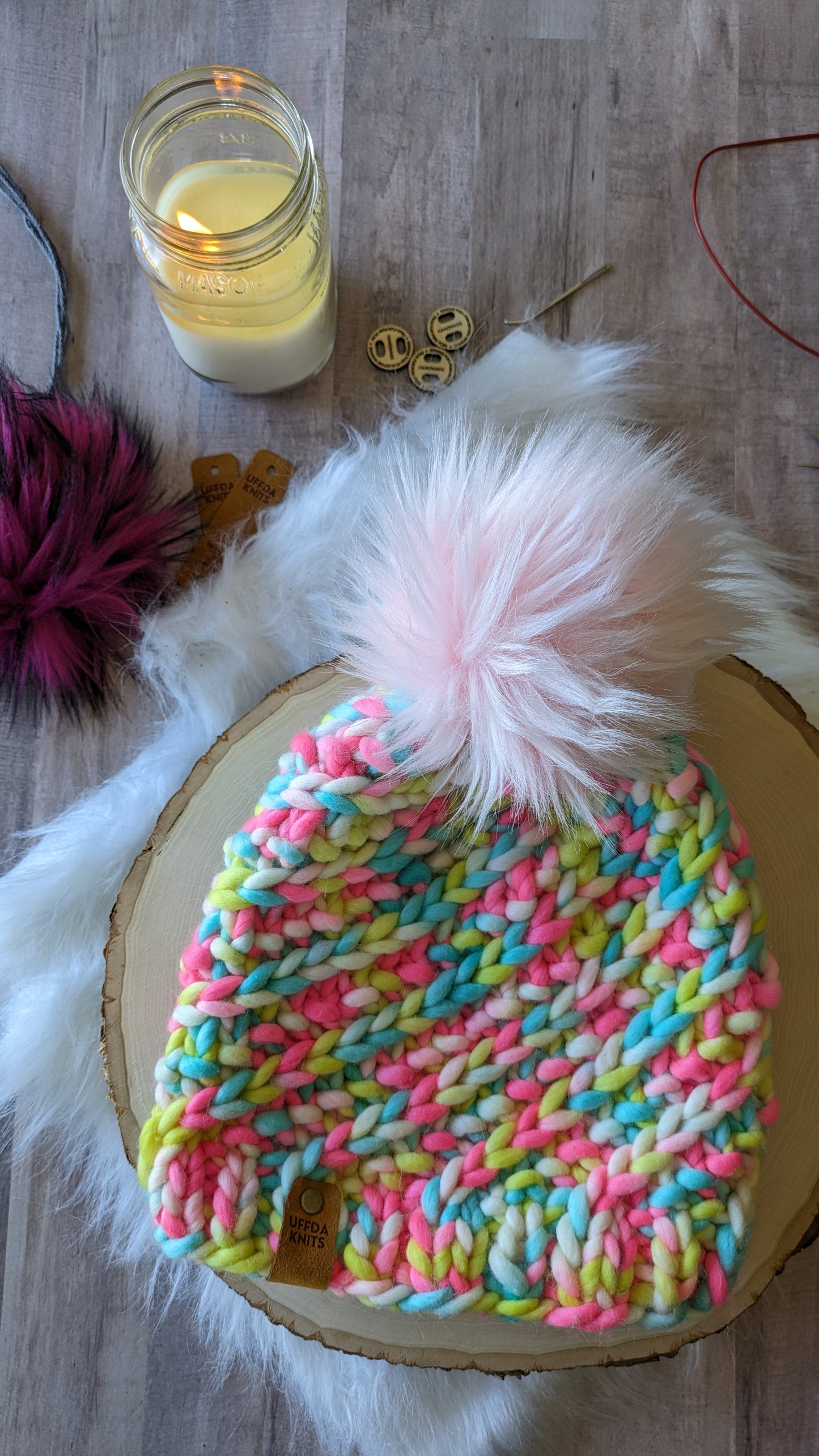 Marshmallow Twist Beanie